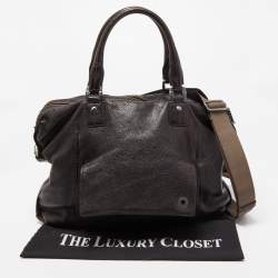 Montblanc Dark Brown Soft Grained Leather Meisterstuck Pocket Tote