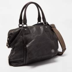 Montblanc Dark Brown Soft Grained Leather Meisterstuck Pocket Tote