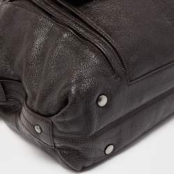 Montblanc Dark Brown Soft Grained Leather Meisterstuck Pocket Tote