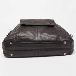 Montblanc Dark Brown Soft Grained Leather Meisterstuck Pocket Tote