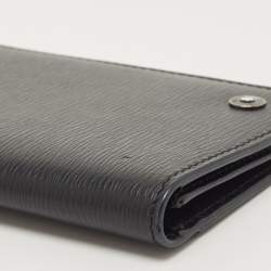 Pre Owned Montblanc Black Leather Westside Business Card Holder