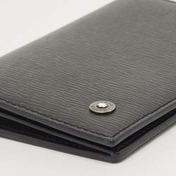 Pre Owned Montblanc Black Leather Westside Business Card Holder
