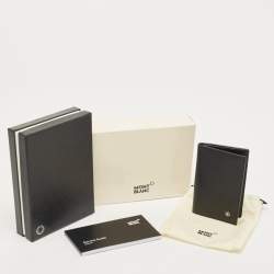 Pre Owned Montblanc Black Leather Westside Business Card Holder