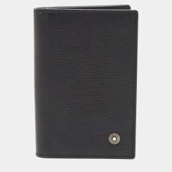 Pre Owned Montblanc Black Leather Westside Business Card Holder