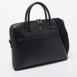 Pre Owned Montblanc Black Leather 4810 Westside Slim Document Case