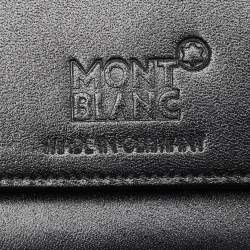 Pre Owned Montblanc Black Leather Meisterstuck Bifold Wallet