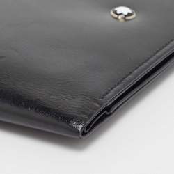 Pre Owned Montblanc Black Leather Meisterstuck Bifold Wallet