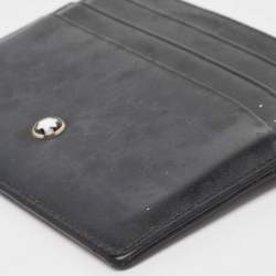 Pre Owned Montblanc Black Leather Meisterstuck Card Holder 6CC