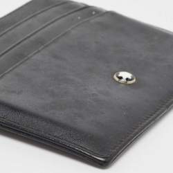 Pre Owned Montblanc Black Leather Meisterstuck Card Holder 6CC