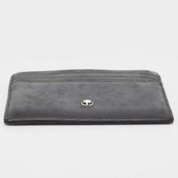 Pre Owned Montblanc Black Leather Meisterstuck Card Holder 6CC