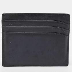 Pre Owned Montblanc Black Leather Meisterstuck Card Holder 6CC