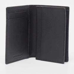 Pre Owned Montblanc Black Leather Meisterstück Business Card Holder