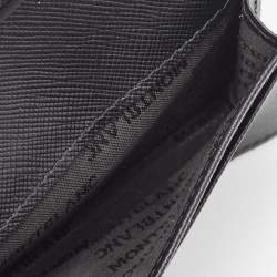 Pre Owned Montblanc Black Leather Meisterstück Business Card Holder