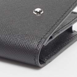 Pre Owned Montblanc Black Leather Meisterstück Business Card Holder