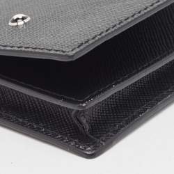 Pre Owned Montblanc Black Leather Meisterstück Business Card Holder