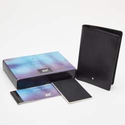 Pre Owned Montblanc Black Leather Meisterstuck Passport Holder
