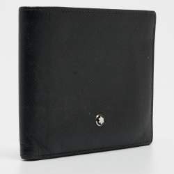 Montblanc Black Leather Meisterstück Bifold Wallet 