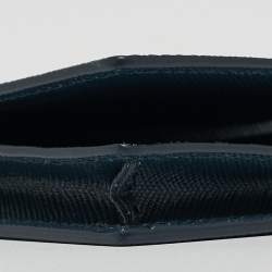 Pre Owned Montblanc Blue Leather Sartorial Business Card Holder