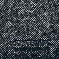 Pre Owned Montblanc Blue Leather Sartorial Business Card Holder