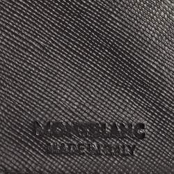 Pre Owned Montblanc Black Leather Meisterstuck Trifold Card Case