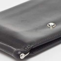 Pre Owned Montblanc Black Leather Meisterstück Money Clip Wallet 6CC