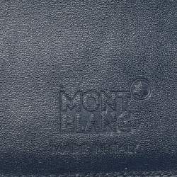 Montblanc Blue/Tan Leather Meisterstuck Card Holder 6CC