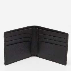 Montblanc Black Crocodile Embossed Leather and Leather Bifold Wallet 