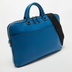 Montblanc Blue Leather Meisterstuck Ultra-Slim Urban Document Case