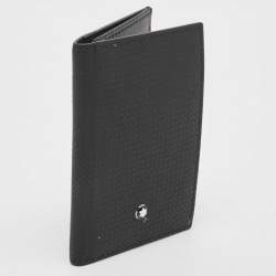 Pre Owned Montblanc Black Leather Business Card Holder