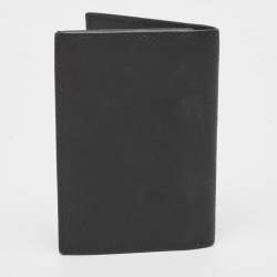 Pre Owned Montblanc Black Leather Business Card Holder