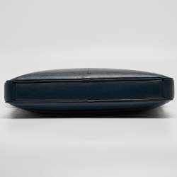 مملوكة مسبقًا Montblanc Navy Blue Leather Sartorial Ultra Slim Document Case Bag