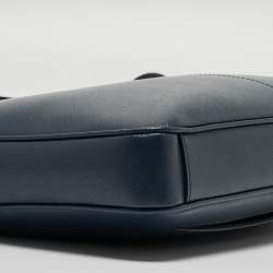 مملوكة مسبقًا Montblanc Navy Blue Leather Sartorial Ultra Slim Document Case Bag