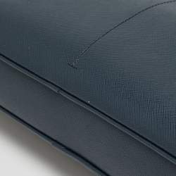 مملوكة مسبقًا Montblanc Navy Blue Leather Sartorial Ultra Slim Document Case Bag