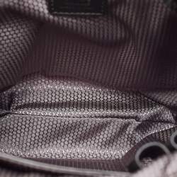 Montblanc Grey/Black Nylon and Leather Nightflight Messenger Bag