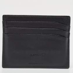 Montblanc Black Leather Meisterstuck Card Holder 6CC
