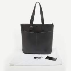 Montblanc Grey Leather Sartorial Vertical Tote