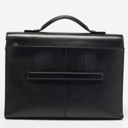 Montblanc Black Leather Meisterstück Urban Briefcase