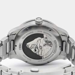 Montblanc Gray Glacier Pattern Ceramic Stainless Steel 1858 Iced Sea MB130793 Men's Wristwatch 41 mm