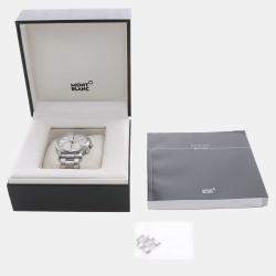 Pre Owned ساعة يد رجالية مون بلان 4810 114856 أوتوماتيكية فضية ستانلس ستيل 43 مم