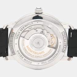 Pre Owned ساعة يد رجالية مون بلان ستار ستانلس ستيل أوتوماتيك 39 مم