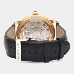 مملوكة مسبقًا ساعة يد رجالية مون بلان 4810 أوتوماتيكية ذهبية صفراء 42 مم