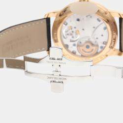 مملوكة مسبقًا ساعة يد رجالية مون بلان 4810 أوتوماتيكية ذهبية صفراء 42 مم