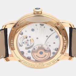 مملوكة مسبقًا ساعة يد رجالية مون بلان 4810 أوتوماتيكية ذهبية صفراء 42 مم