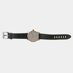 Pre Owned Montblanc Timewalker 110330 Automatic White 18k Rose Gold Stainless Steel Men's Wristwatch 39 mm