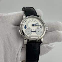 Pre Owned Montblanc Nicolas Rieussec 111012 Automatic White Dial Stainless Steel Men's Wristwatch 43 mm