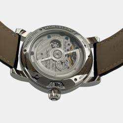 Pre Owned Montblanc Nicolas Rieussec 111012 Automatic White Dial Stainless Steel Men's Wristwatch 43 mm