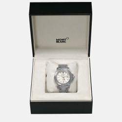 Pre Owned Montblanc Sport GMT 7061 Automatic Stainless Steel Men's Wristwatch 41mm