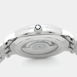 مملوكة مسبقًا ساعة يد رجالية مون بلان ستار ليجاسي مونفايز M129631 ميناء أزر ق ستانلس ستيل 42 مم