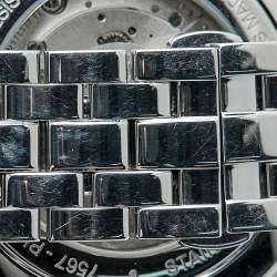 مملوكة مسبقًا ساعة يد رجالية مون بلان ستار ليجاسي مونفايز M129631 ميناء أزرق ستانلس ستيل 42 مم