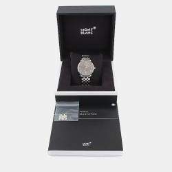 Pre Owned Montblanc Tradition 132433 Automatic Stainless Steel Men's Wristwatch 40mm